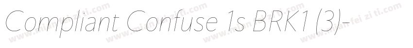 Compliant Confuse 1s BRK1 (3)字体转换